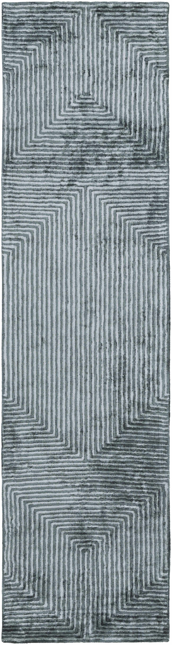 Alna Modern Style Charcoal And Silver Hand Tufted Area Rug
