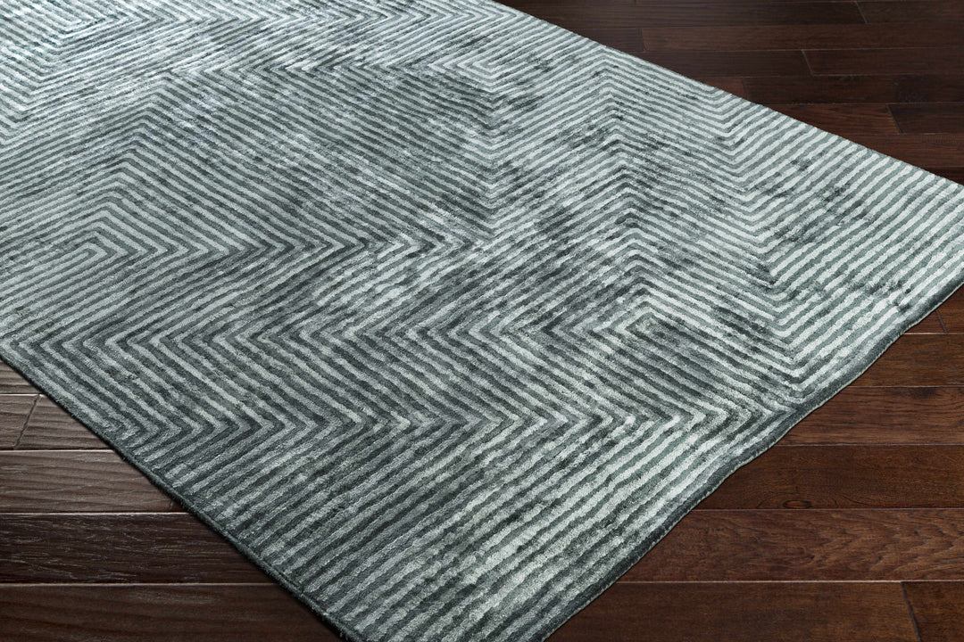 Alna Modern Style Charcoal And Silver Hand Tufted Area Rug