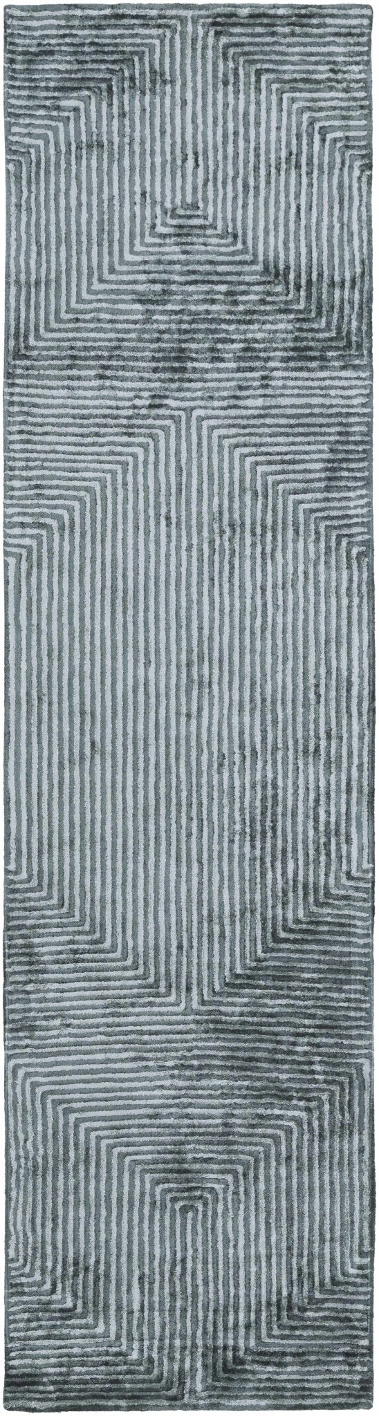 Alna Modern Style Charcoal And Silver Hand Tufted Area Rug - The Rug Decor