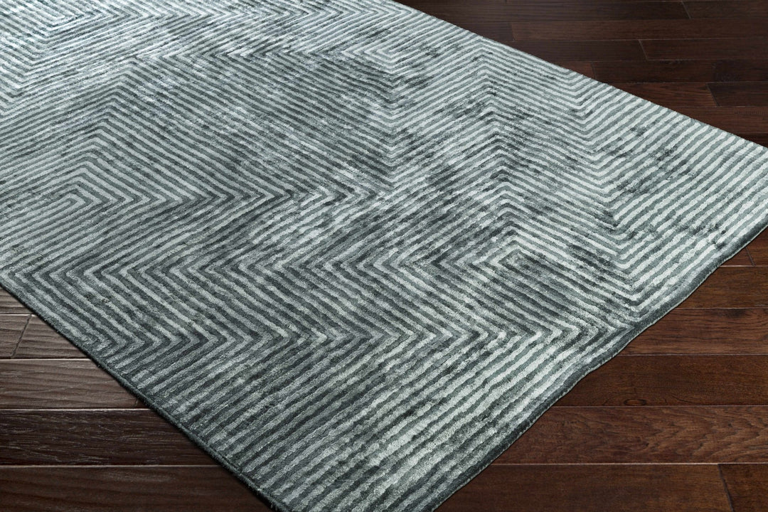 Alna Modern Style Charcoal And Silver Hand Tufted Area Rug - The Rug Decor