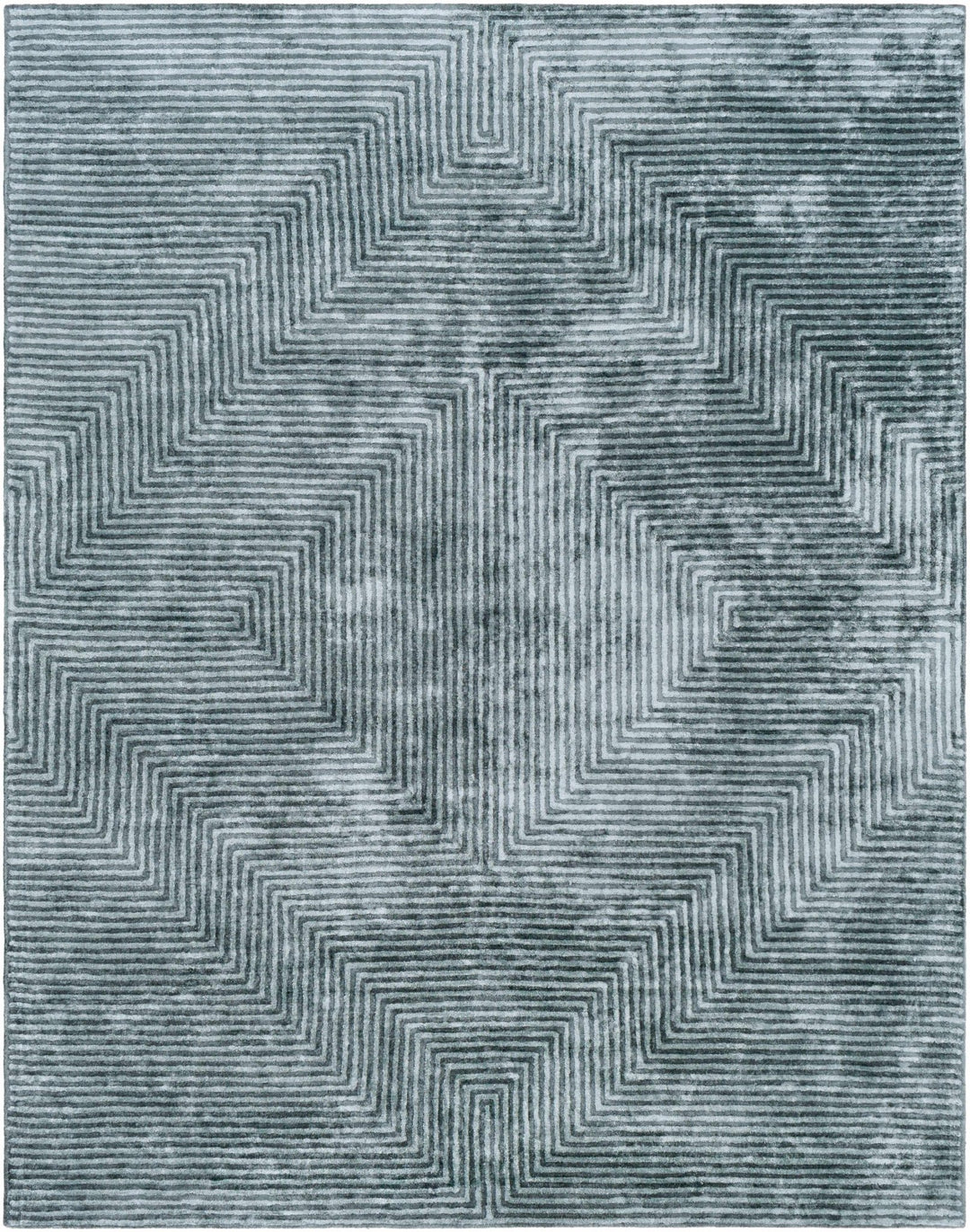 Alna Modern Style Charcoal And Silver Hand Tufted Area Rug - The Rug Decor