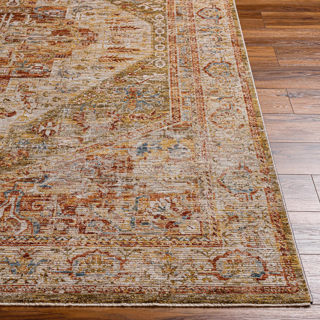 Alois Rust And Beige Traditional Style Area Rug - The Rug Decor