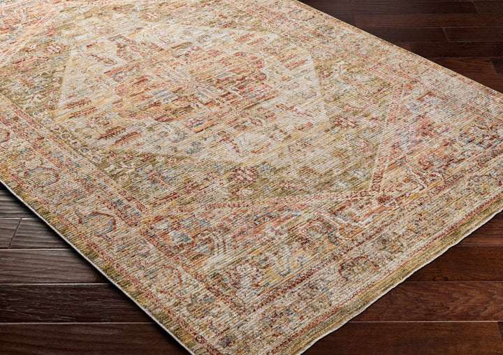 Alois Rust And Beige Traditional Style Area Rug - The Rug Decor
