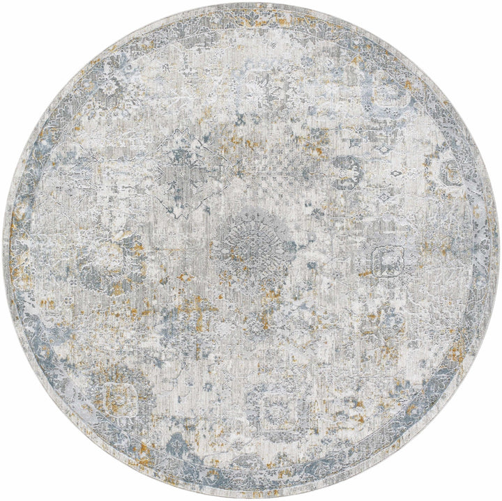 Alroy Traditional Floral Design Brown And Gray Area Rug - The Rug Decor