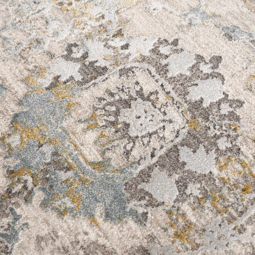 Alroy Traditional Floral Design Brown And Gray Area Rug - The Rug Decor
