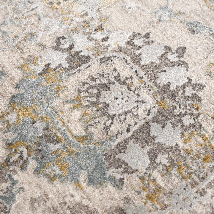 Alroy Traditional Floral Design Brown And Gray Area Rug - The Rug Decor