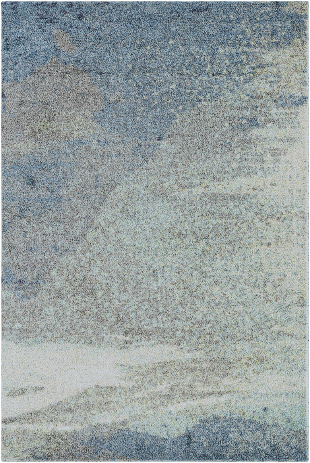 Alvaton Modern Abstract Design Blue And Gray Area Rug