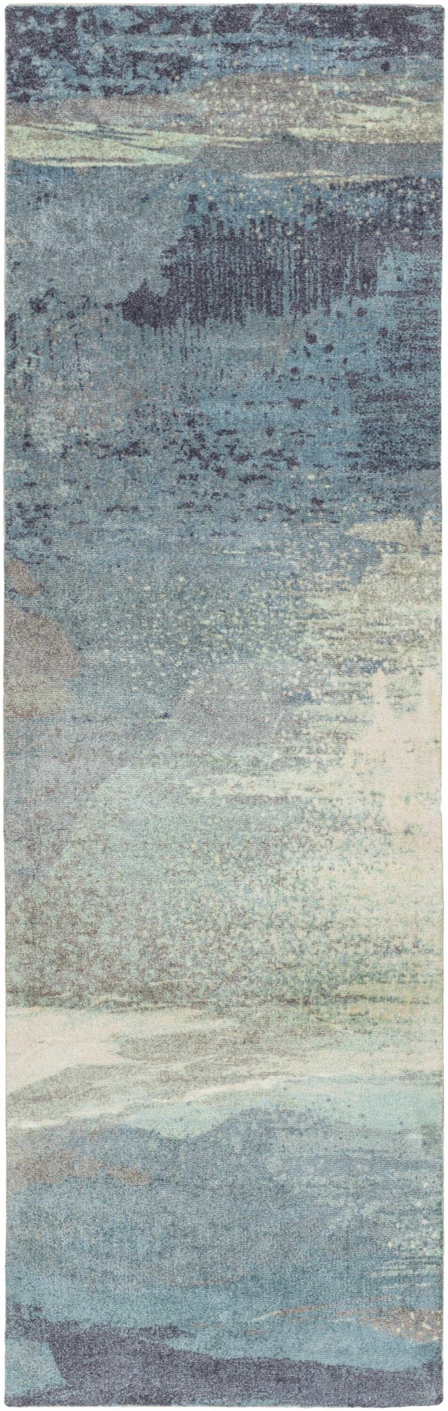 Alvaton Modern Abstract Design Blue And Gray Area Rug - The Rug Decor