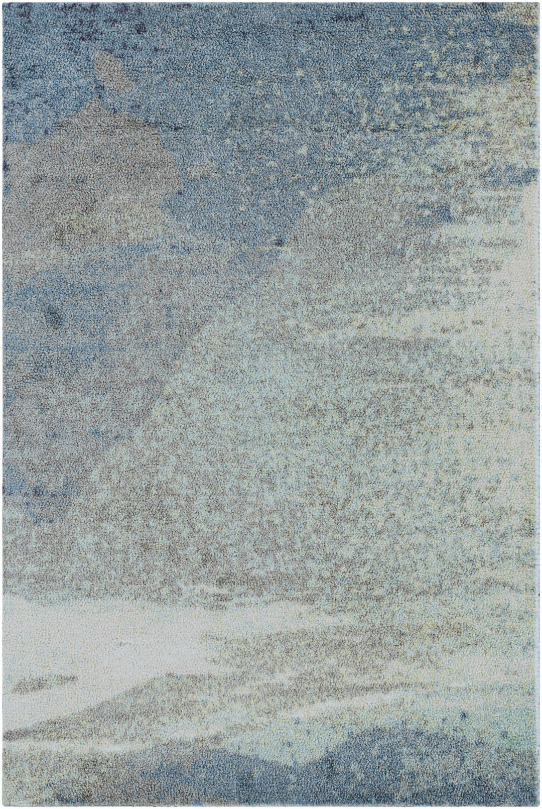 Alvaton Modern Abstract Design Blue And Gray Area Rug - The Rug Decor