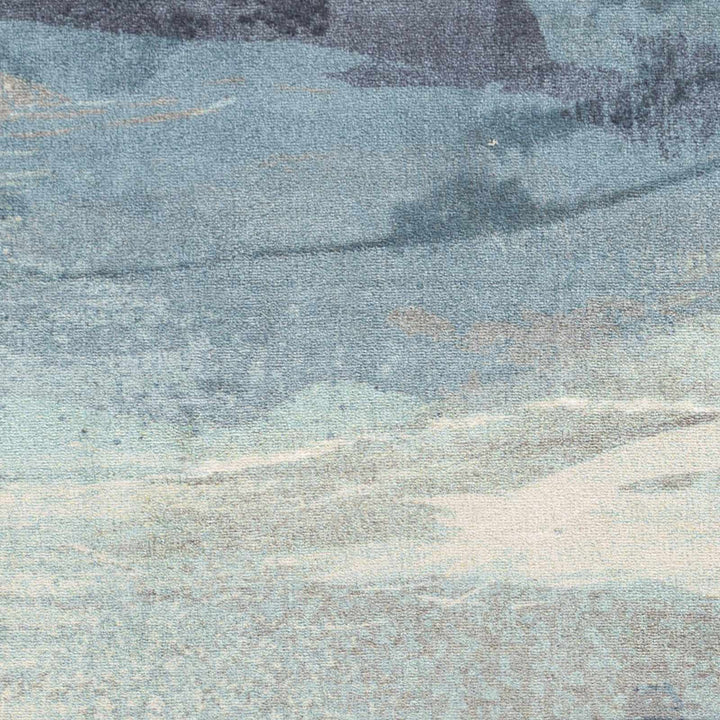 Alvaton Modern Abstract Design Blue And Gray Area Rug - The Rug Decor