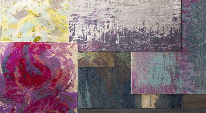 Alvaton Modern Abstract Design Blue And Gray Area Rug - The Rug Decor