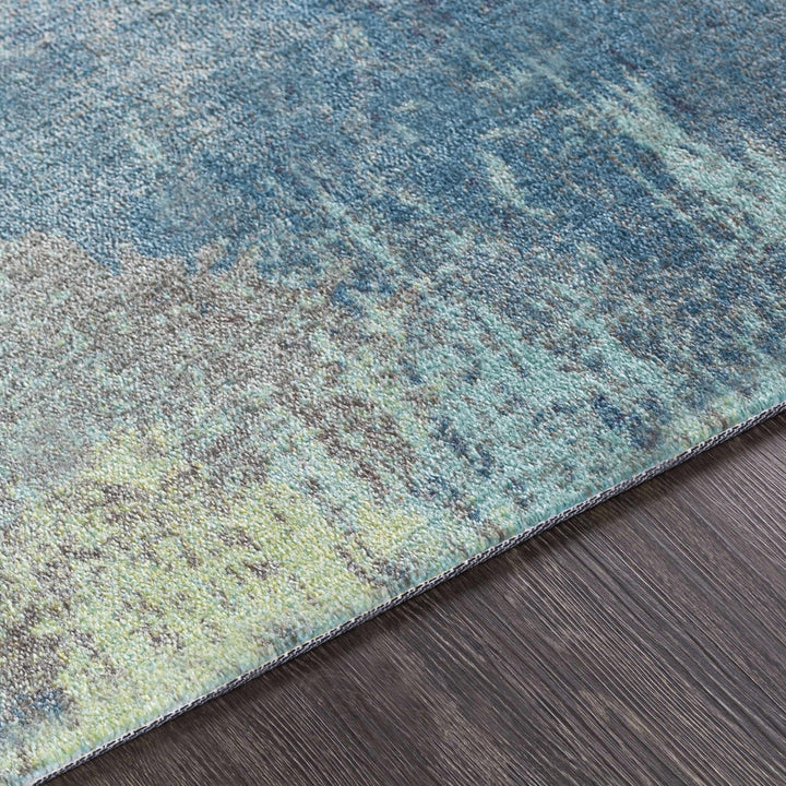 Alvaton Modern Abstract Design Blue And Gray Area Rug - The Rug Decor