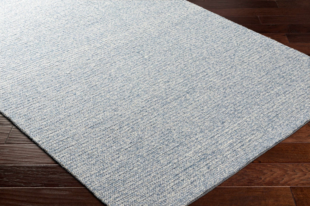 Alyra Contemporary Blue And Beige Wool Rug - The Rug Decor