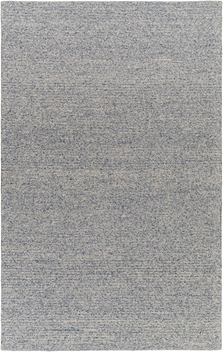 Alyra Contemporary Blue And Beige Wool Rug - The Rug Decor