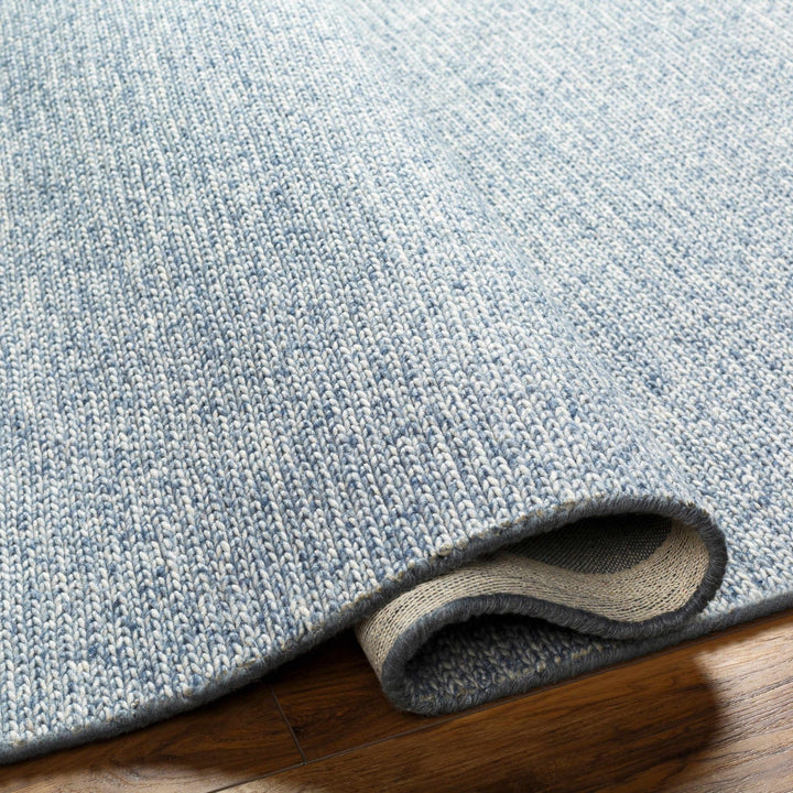 Alyra Contemporary Blue And Beige Wool Rug - The Rug Decor