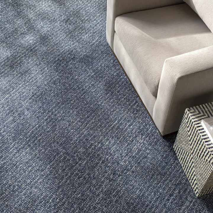 Alyra Contemporary Solid Blue Area Rug - The Rug Decor