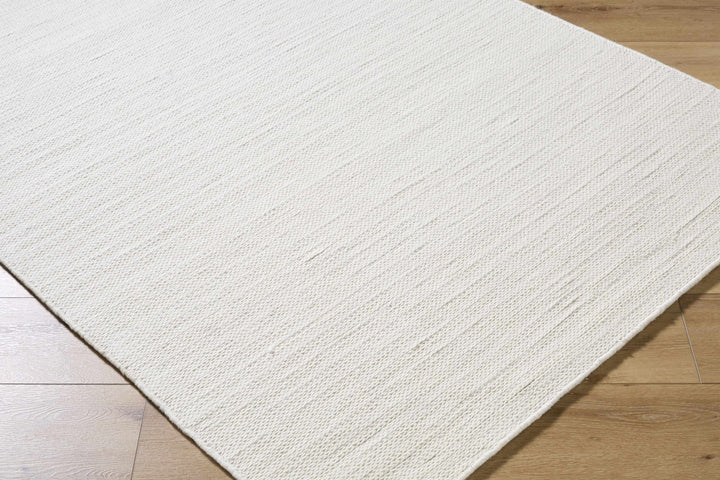 Alyra Modern White And Silver Wool Rug - The Rug Decor