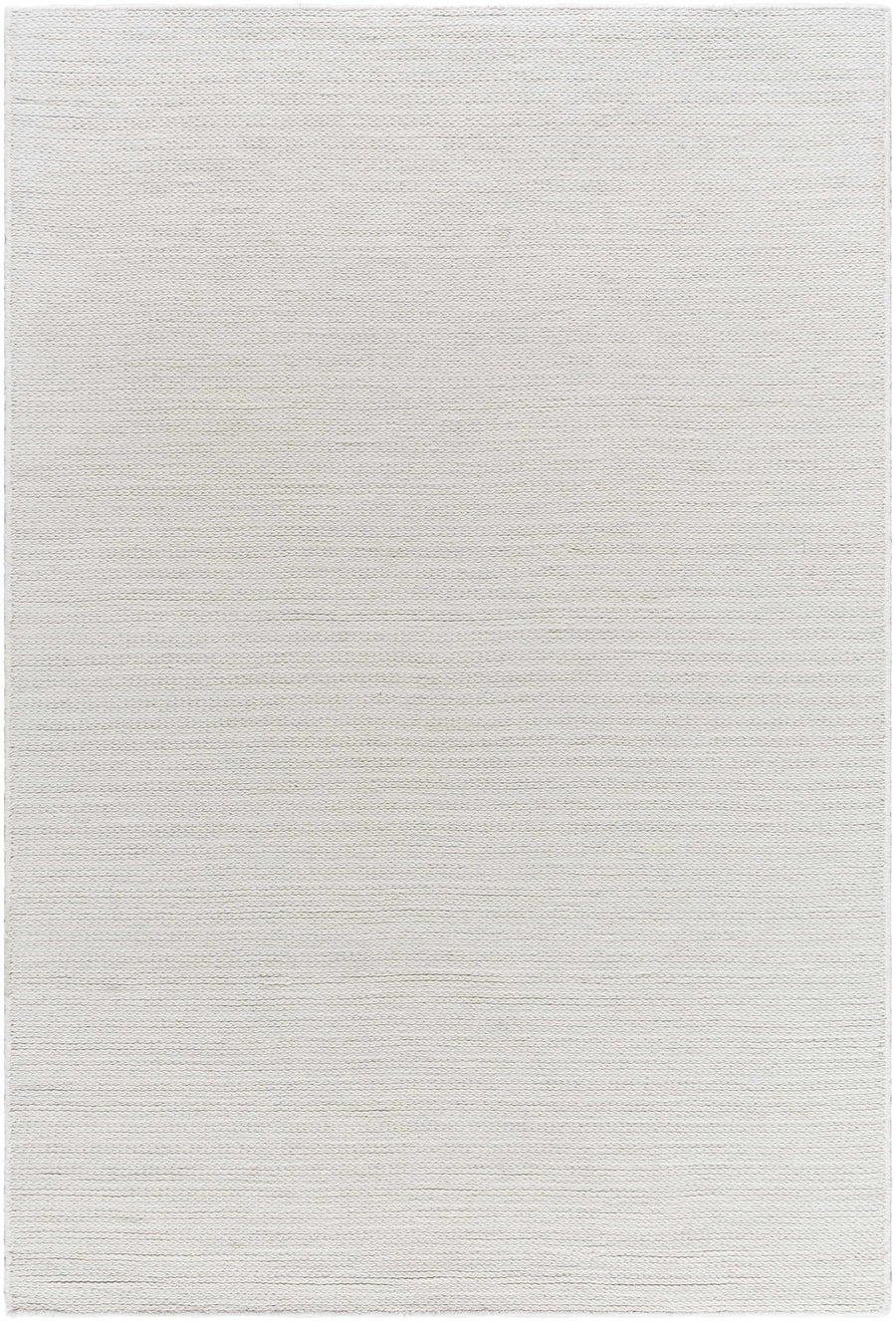 Alyra Modern White And Silver Wool Rug - The Rug Decor
