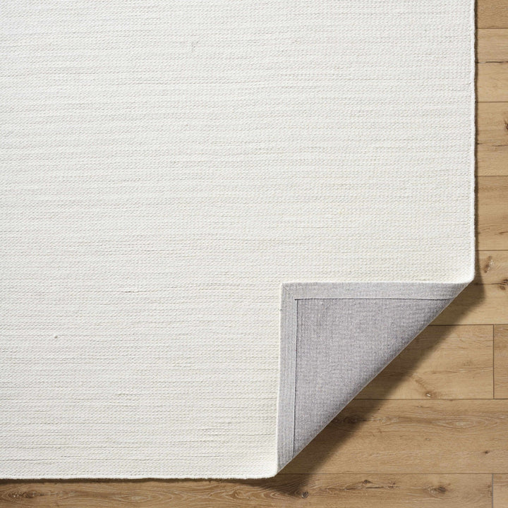 Alyra Modern White And Silver Wool Rug - The Rug Decor