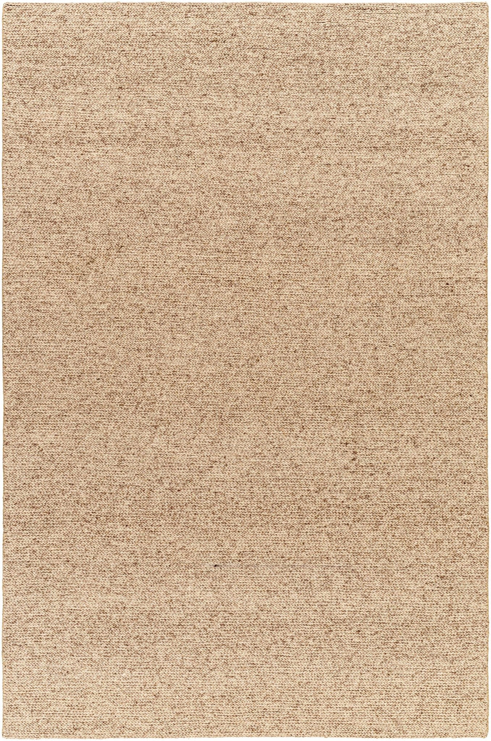 Alyra Tan Contemporary Solid Design Hand Woven Wool Rug - The Rug Decor
