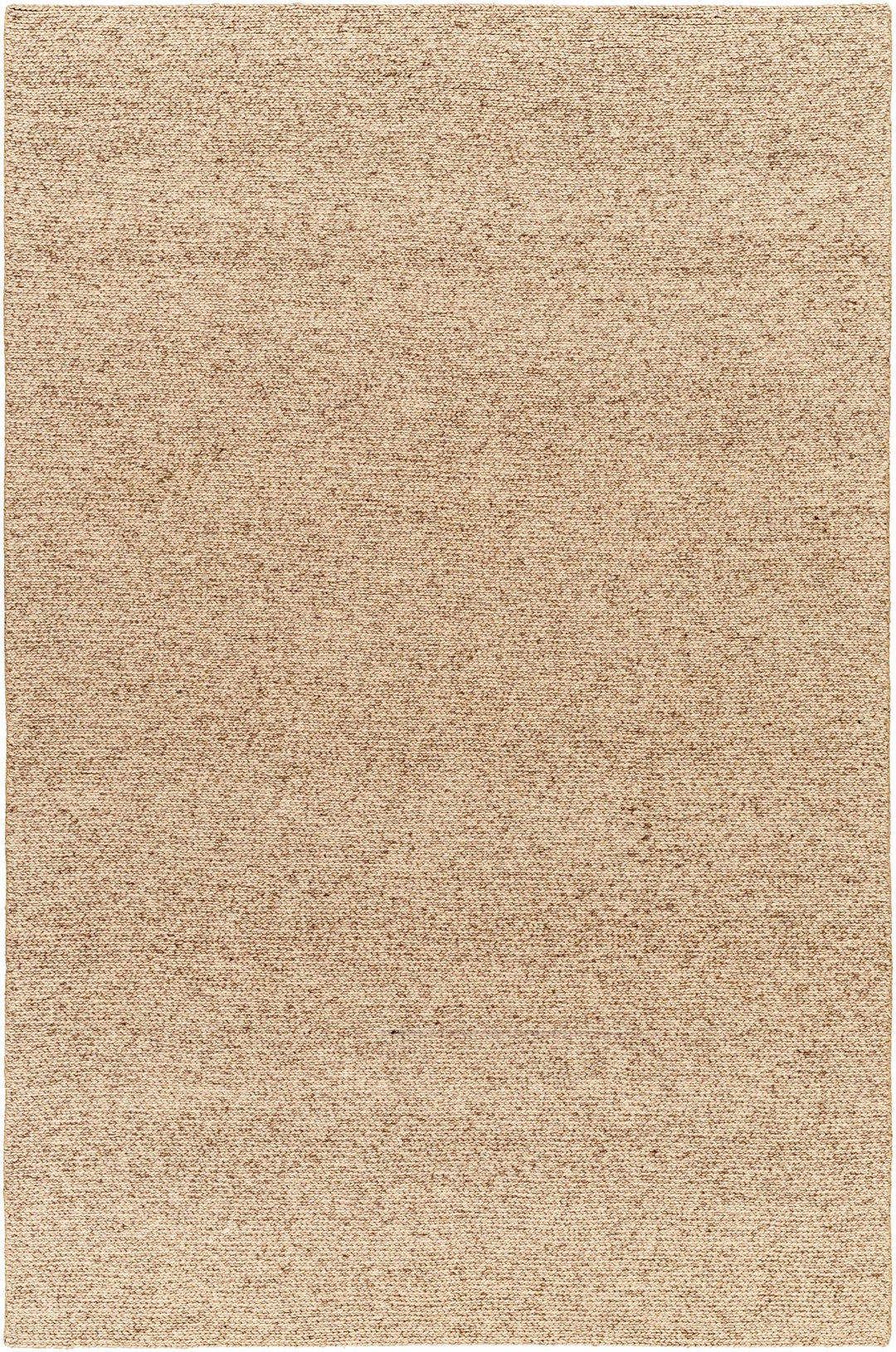 Alyra Tan Contemporary Solid Design Hand Woven Wool Rug - The Rug Decor