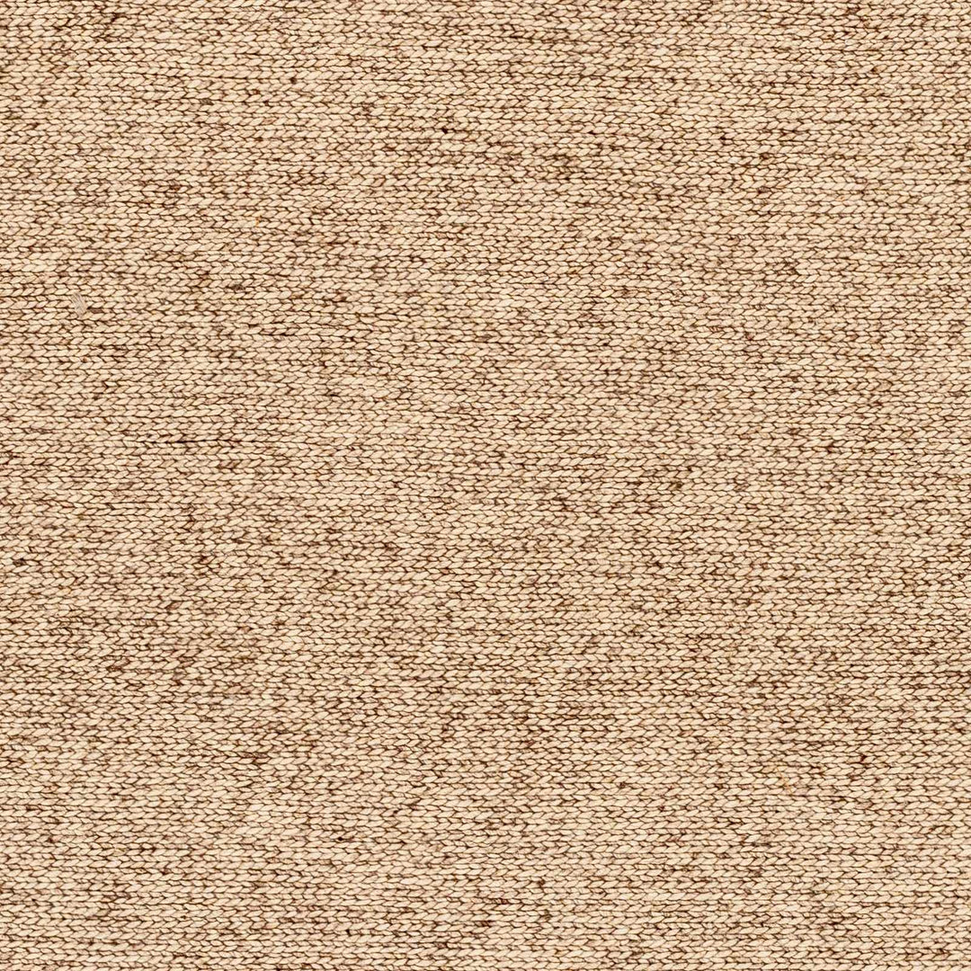 Alyra Tan Contemporary Solid Design Hand Woven Wool Rug - The Rug Decor