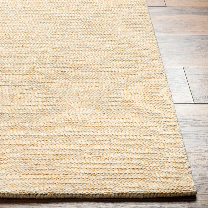 Alyra Yellow Contemporary Solid Design Hand Woven Area Rug - The Rug Decor