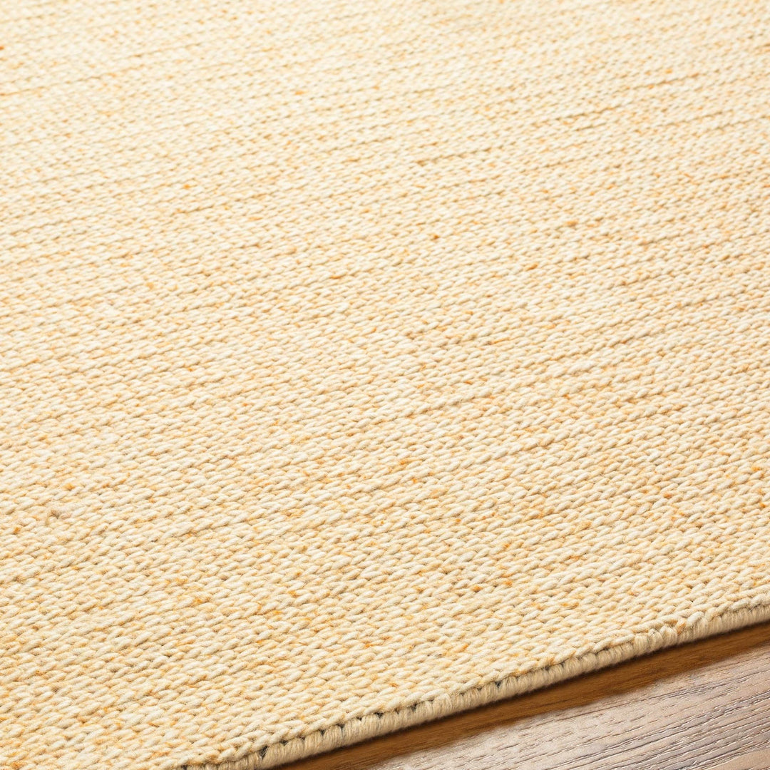 Alyra Yellow Contemporary Solid Design Hand Woven Area Rug - The Rug Decor