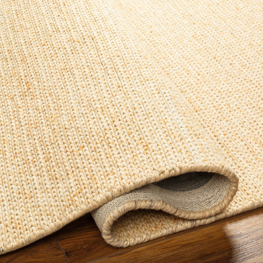 Alyra Yellow Contemporary Solid Design Hand Woven Area Rug - The Rug Decor