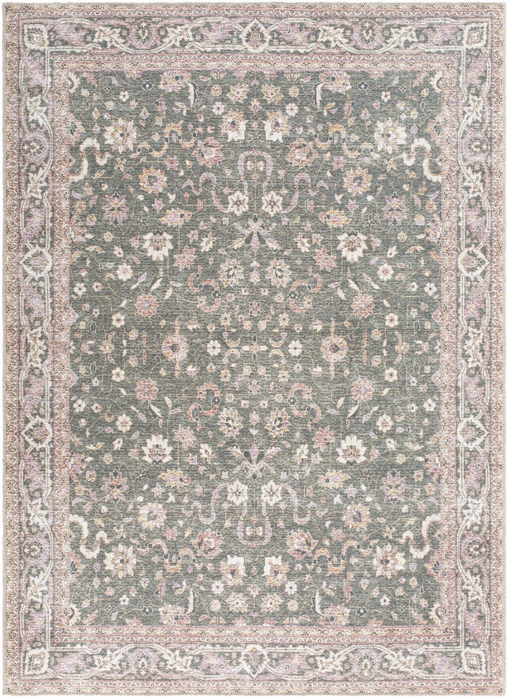 Alyson Traditional Green And Beige Washable Rug - The Rug Decor