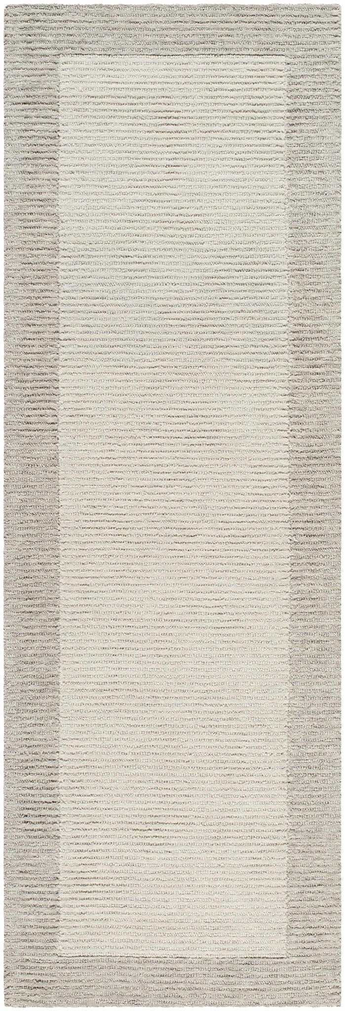 Amadi Contemporary Solid Beige And Brown Wool Area Rug - The Rug Decor