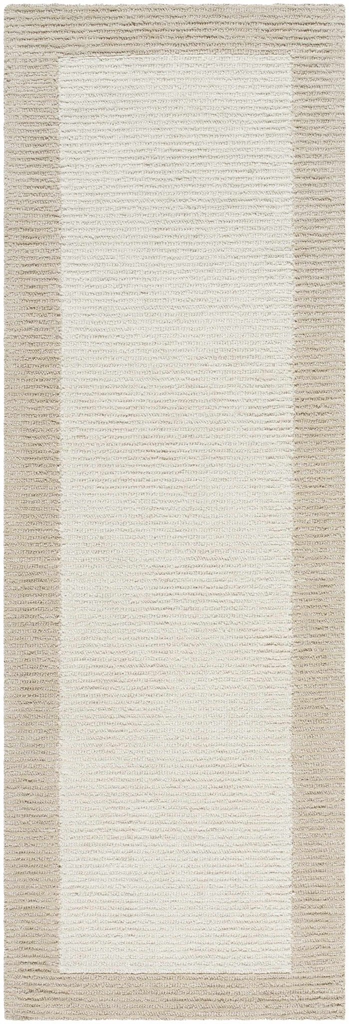 Amadi Modern Solid Beige And Camel Wool Rug - The Rug Decor