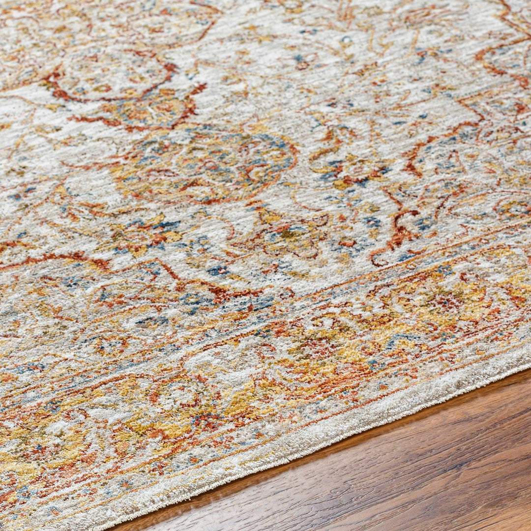 Aman Traditional Beige And Rust Area Rug - The Rug Decor