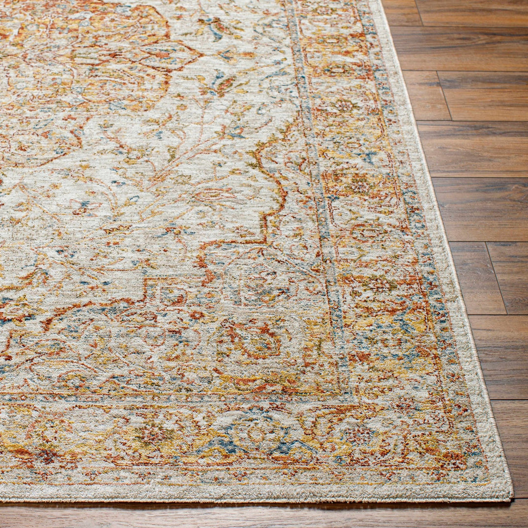 Aman Traditional Beige And Rust Area Rug - The Rug Decor