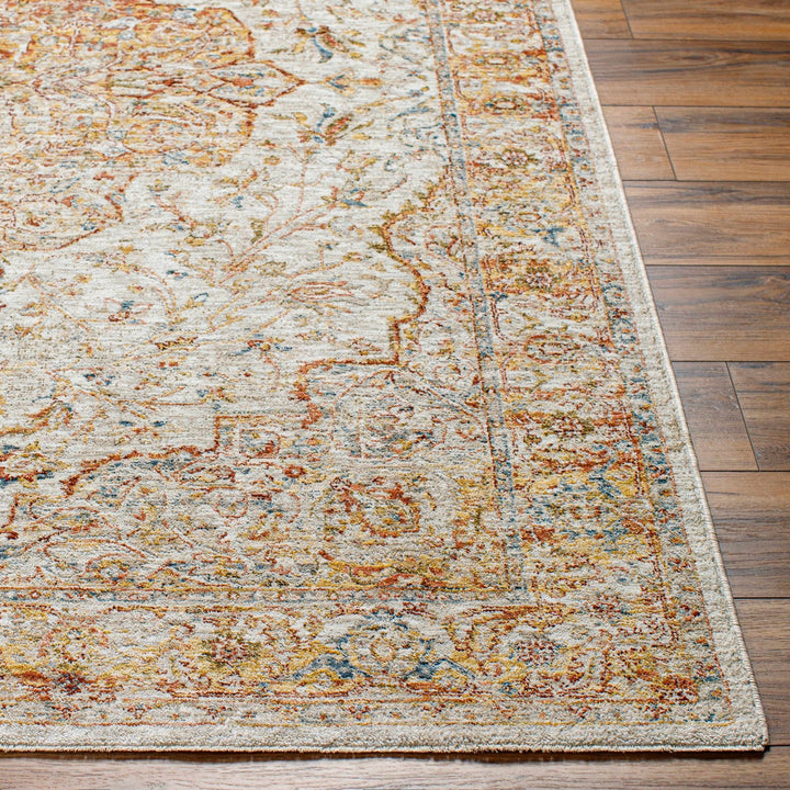 Aman Traditional Beige And Rust Area Rug - The Rug Decor
