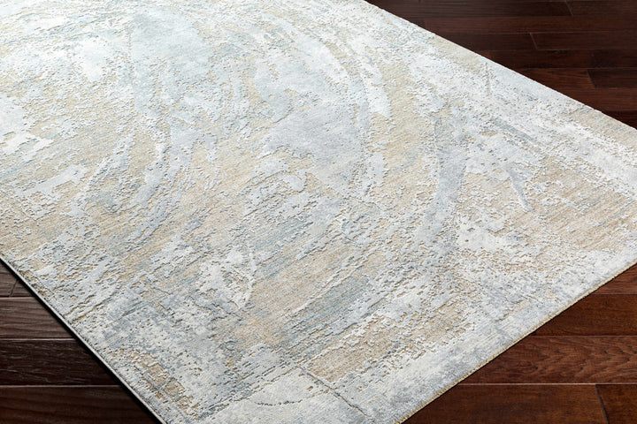 Ambra Gray And Tan Contemporary Abstract Design Rug