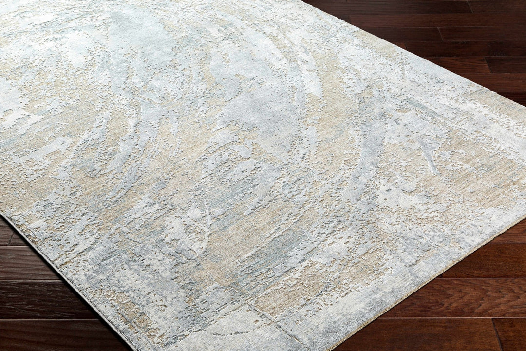 Ambra Gray And Tan Contemporary Abstract Design Rug - The Rug Decor