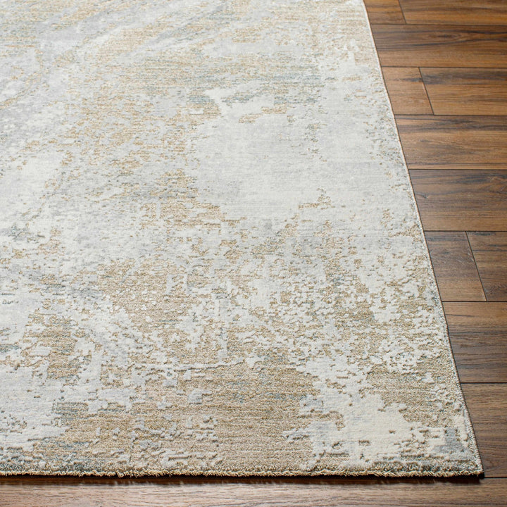 Ambra Gray And Tan Contemporary Abstract Design Rug - The Rug Decor