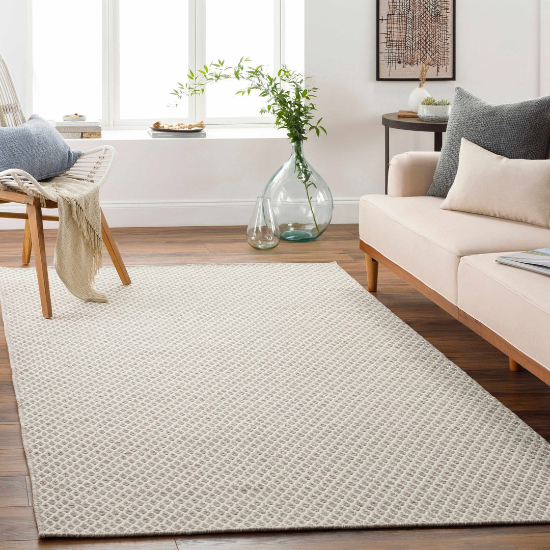 Amelia Gray And Ivory Modern Style Area Rug - The Rug Decor