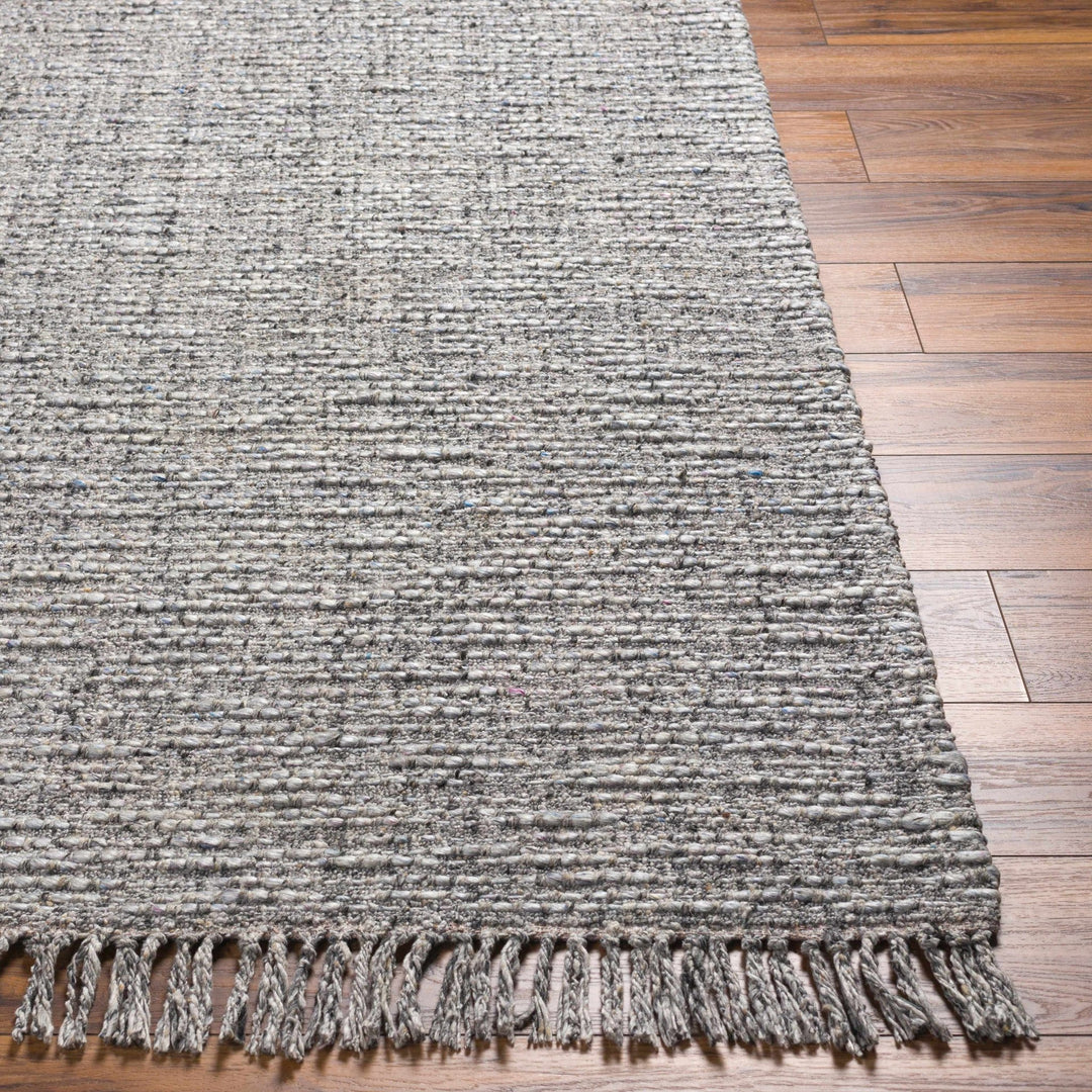Amiel Contemporary Style Gray Hand Woven Wool Area Rug - The Rug Decor