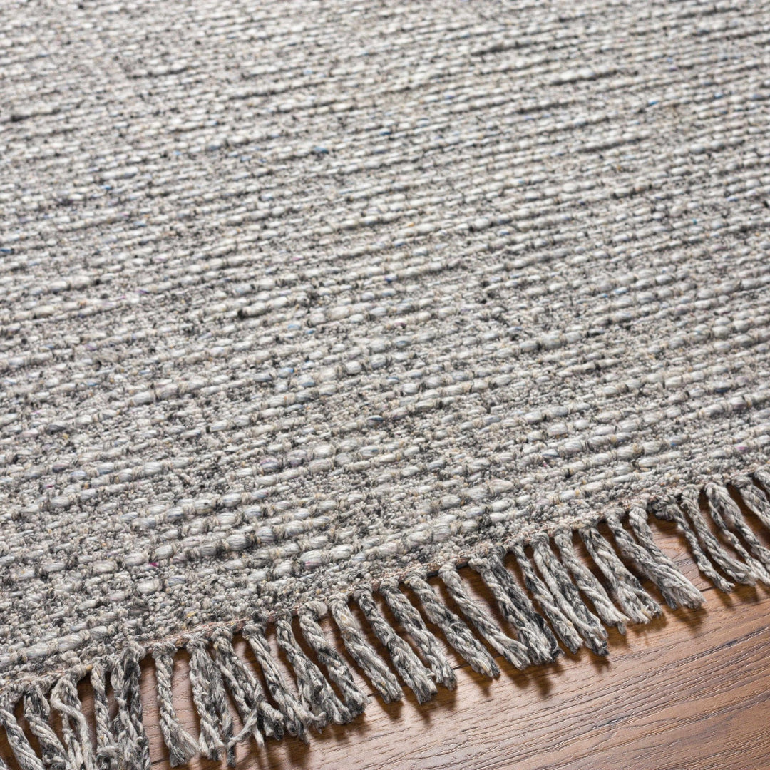 Amiel Contemporary Style Gray Hand Woven Wool Area Rug - The Rug Decor