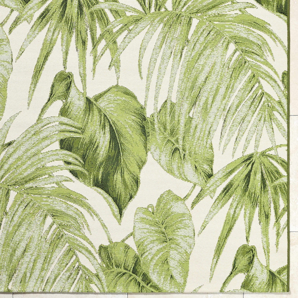 Amirah Contemporary Botanical Olive Rug - The Rug Decor