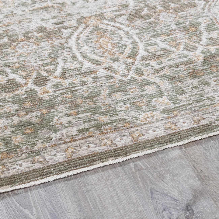 Amiyah Traditional Style Olive And Brown Area Rug - The Rug Decor