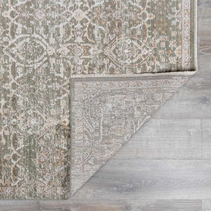 Amiyah Traditional Style Olive And Brown Area Rug - The Rug Decor