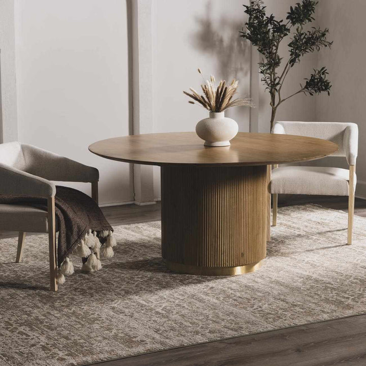 Amiyah Traditional Style Olive And Brown Area Rug - The Rug Decor