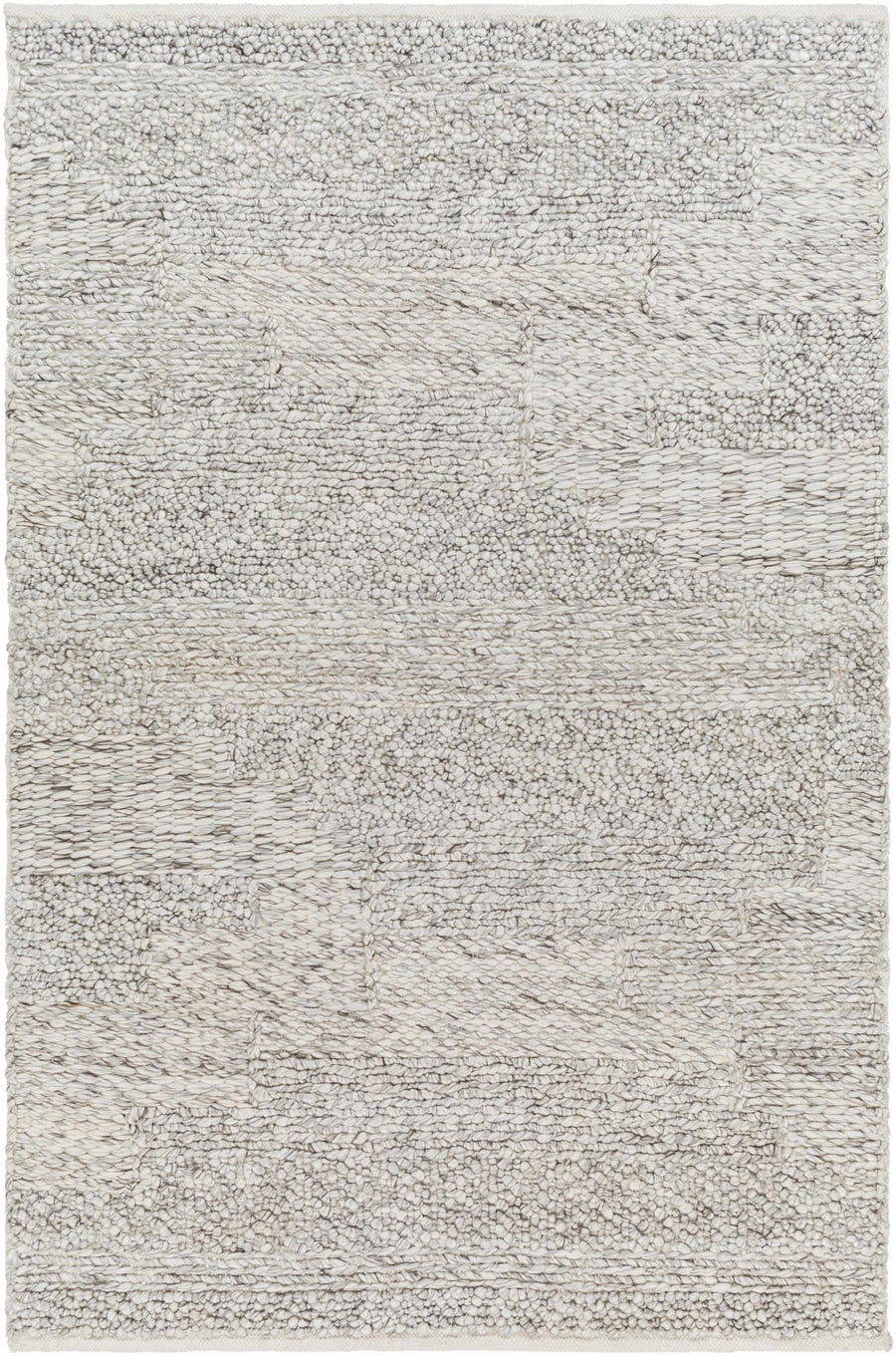 Amon Contemporary Gray And Ivory Area Rug - The Rug Decor