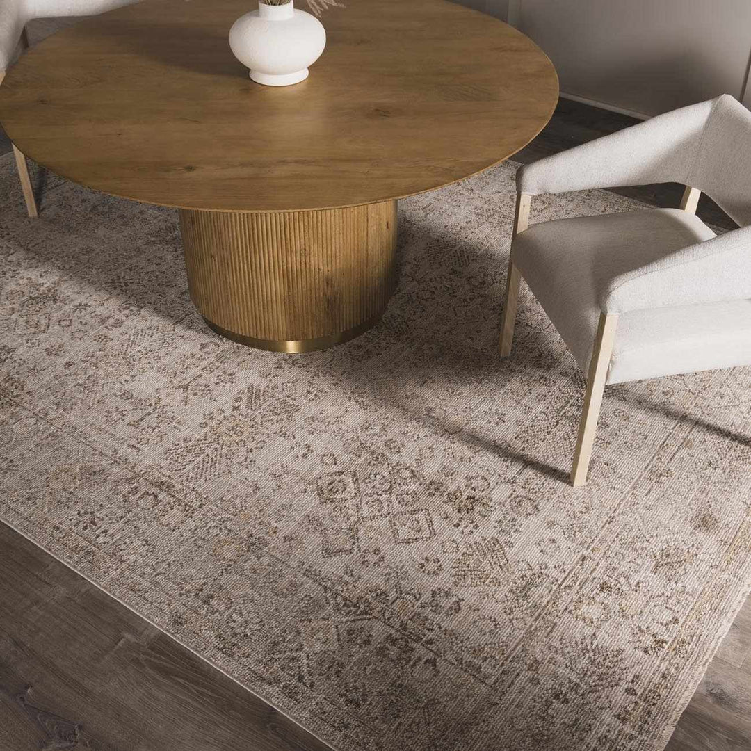 Amondi Traditional Vintage Brown And Gray Area Rug - The Rug Decor
