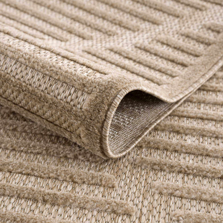 Anah Contemporary Style Tan Outdoor Rug - The Rug Decor