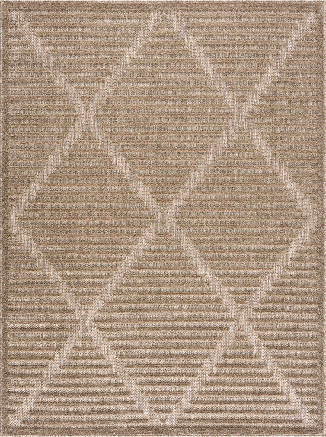 Anah Contemporary Style Tan Outdoor Rug - The Rug Decor