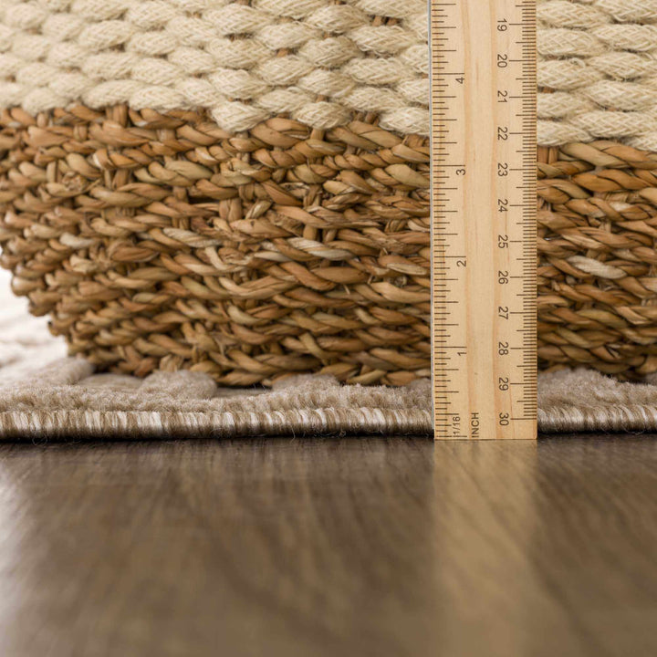 Anah Contemporary Style Tan Outdoor Rug - The Rug Decor